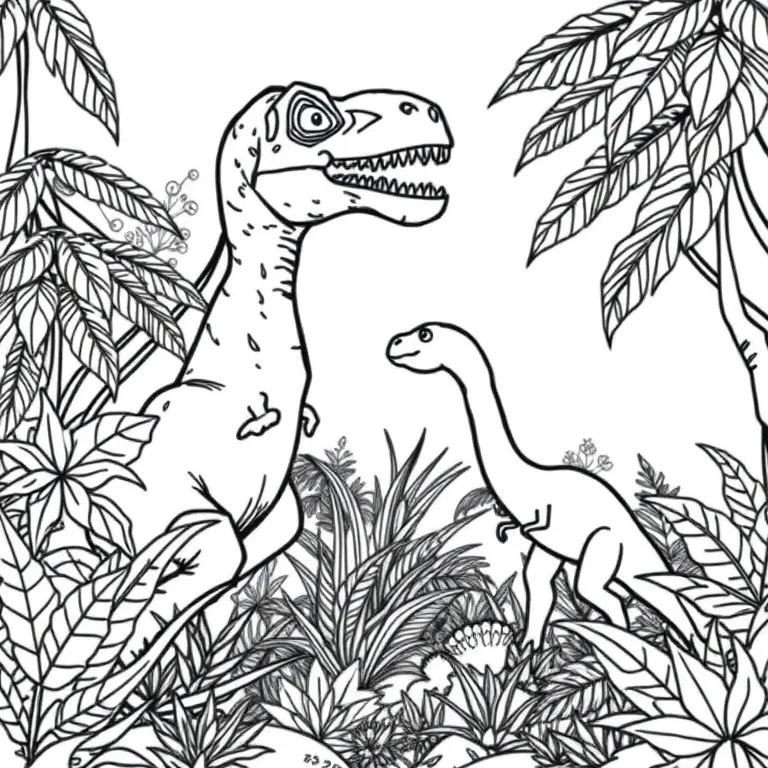 Dinosaurs Coloring Pages For Kids Printable Free