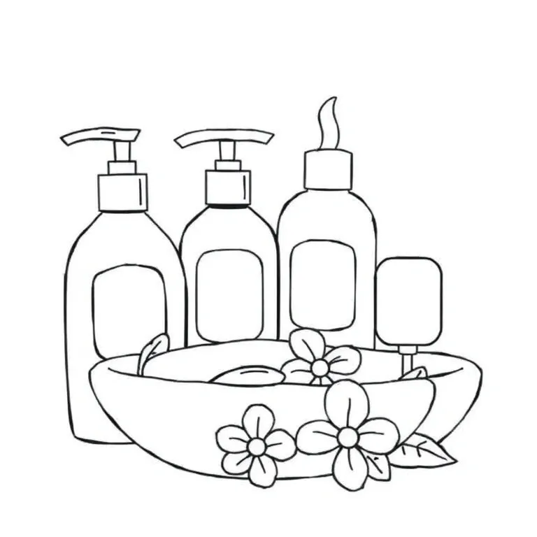 Lotion Coloring Pages For Kids Printable & Free!
