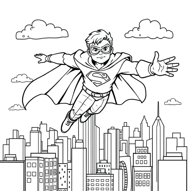 Superhero Coloring Pages For Kids Printable Free Superhero coloring pages for kids printable free
