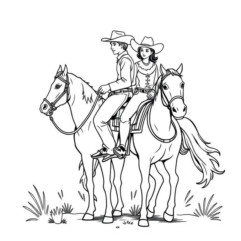 Western Coloring Pages For Kids Printable & Free!